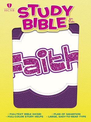 cover image of HCSB Study Bible for Kids, Faith